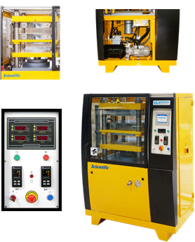 hydraulic press with automatic cooling system
