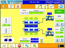 LCD color touch screen for computerized operation